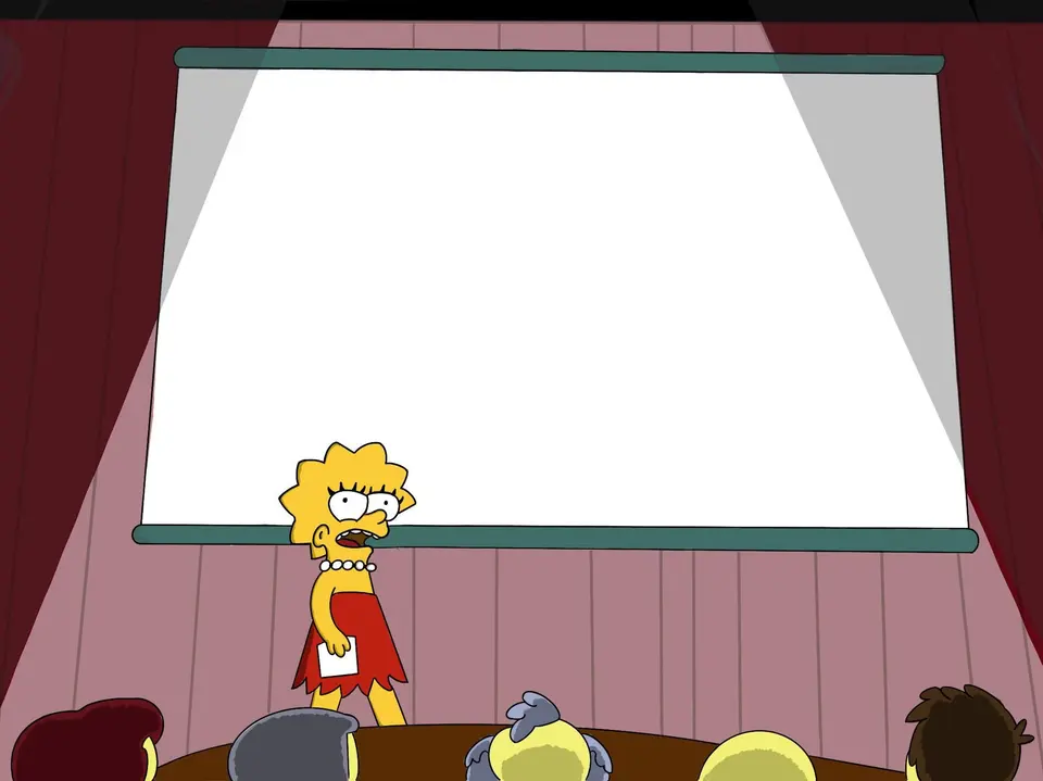 Lisa Simpson's Presentation meme example