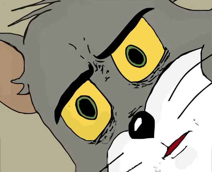 Unsettled Tom meme
