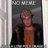 Grainy photo of a young man in a sideways fur-trimmed cap standing in a doorway, captioned "NO MEME"