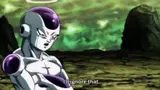 Anime villain with white and purple armored skin standing in a rocky green landscape, subtitled "I'll ignore that."
