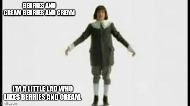 Berries and Cream meme example