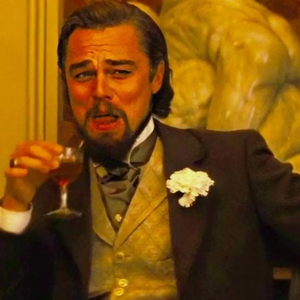 Leonardo DiCaprio Laughing meme