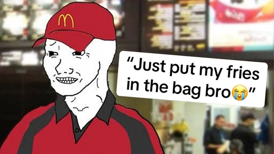 Just Put the Fries in the Bag meme example