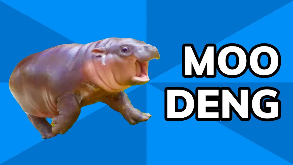 Moo Deng meme example