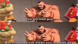 Zangief from Wreck-It Ralph at the Bad-Anon support group, saying "you are bad guy"