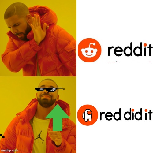 Two-panel Drake preference template, reject on top, approve on bottom