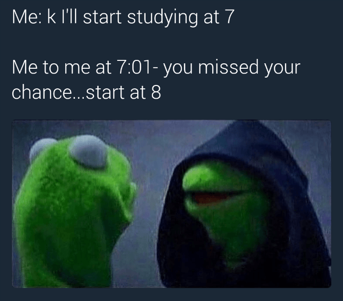 Evil Kermit meme example
