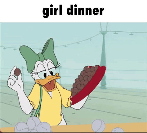 Girl Dinner meme example