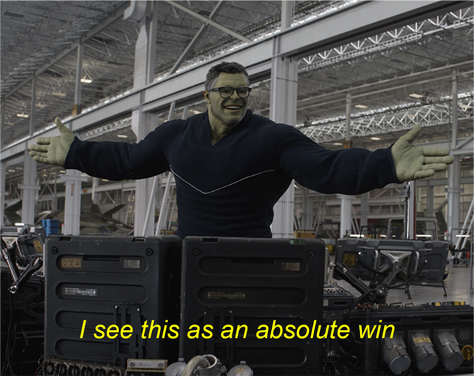 I See This as an Absolute Win meme example