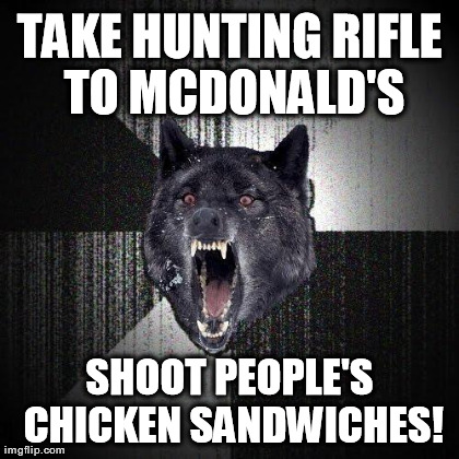 Insanity Wolf advice animal meme