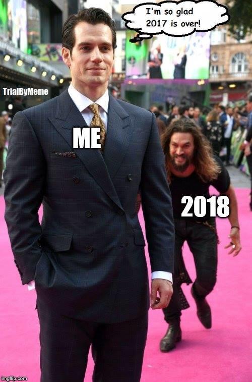 Jason Momoa Sneaks Up on Henry Cavill meme