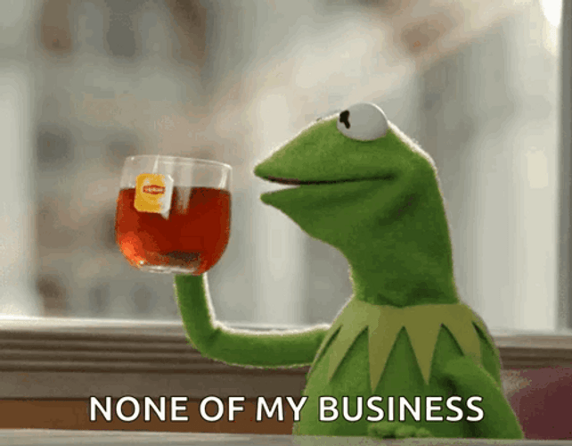Kermit Drinking Tea meme example