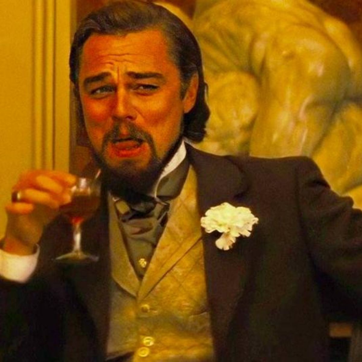 Leonardo DiCaprio Laughing meme