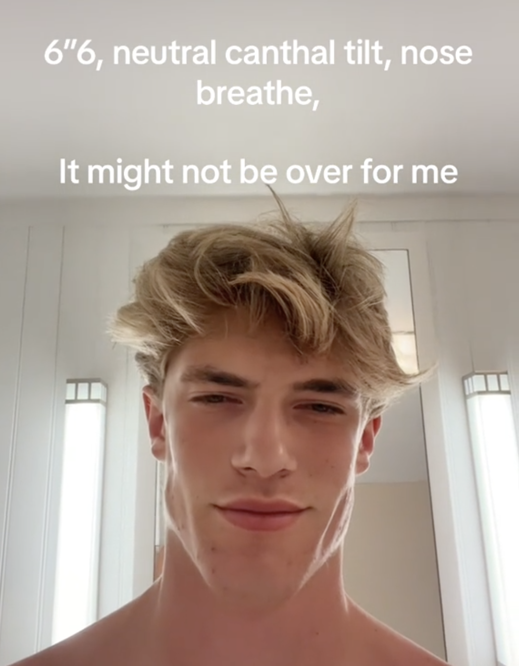 Looksmaxxing meme example