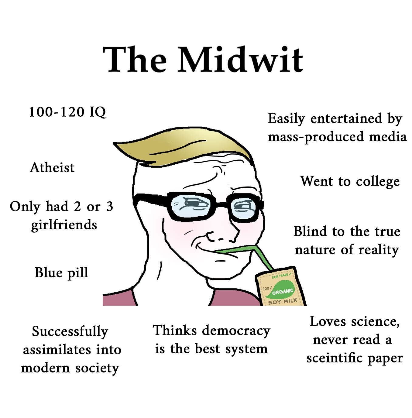 Midwit meme example