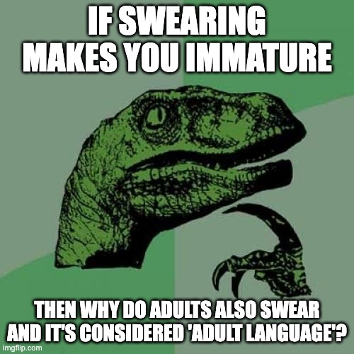 Philosoraptor thinking dinosaur meme