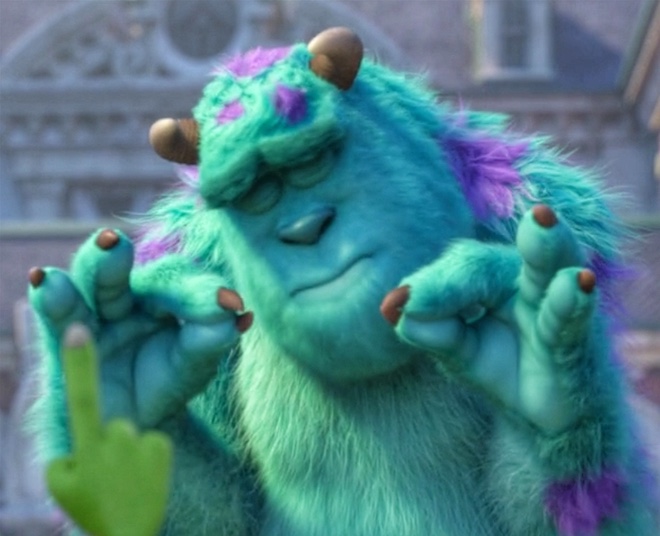 Pleased Sulley meme