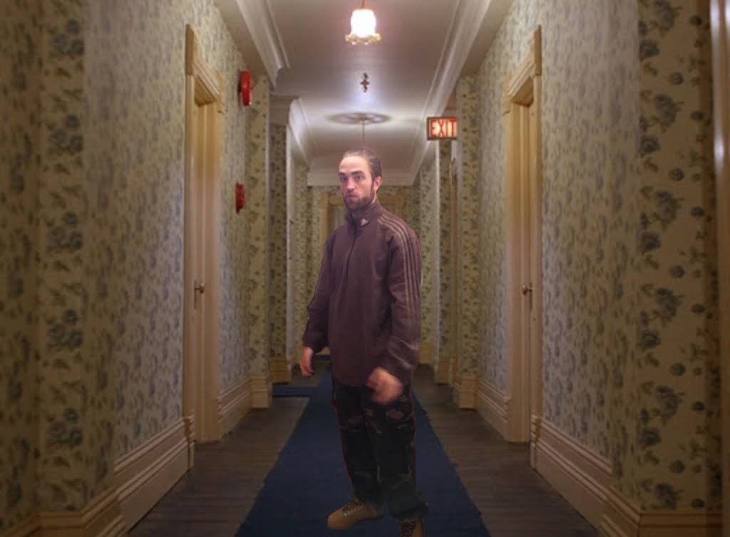Robert Pattinson Standing (Tracksuit) meme example