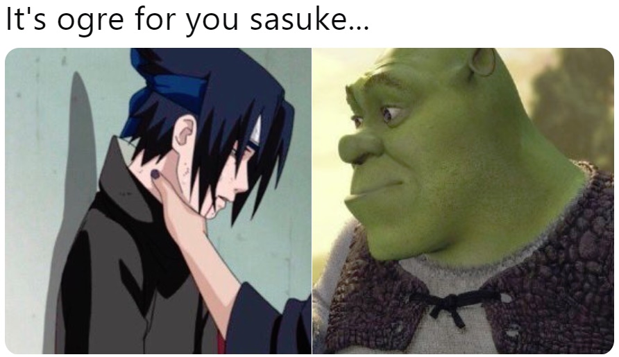 Sasuke Choke Edits meme