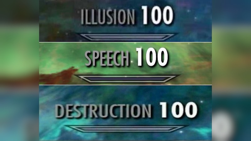 Skyrim Skill Tree meme