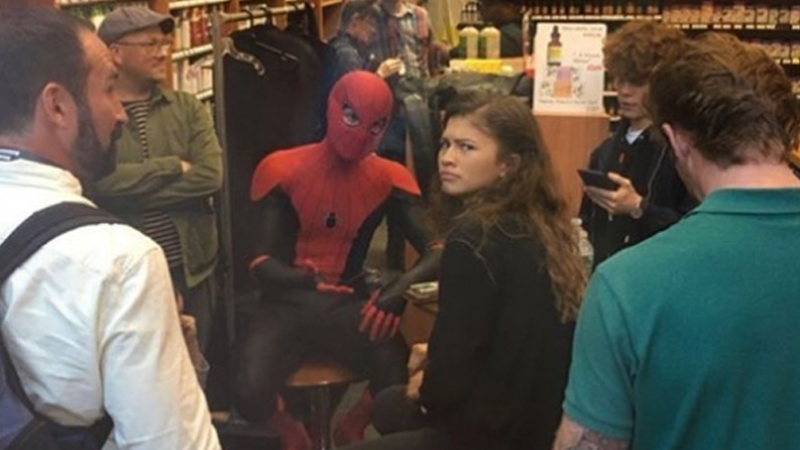Spider-Man Explaining to Zendaya meme