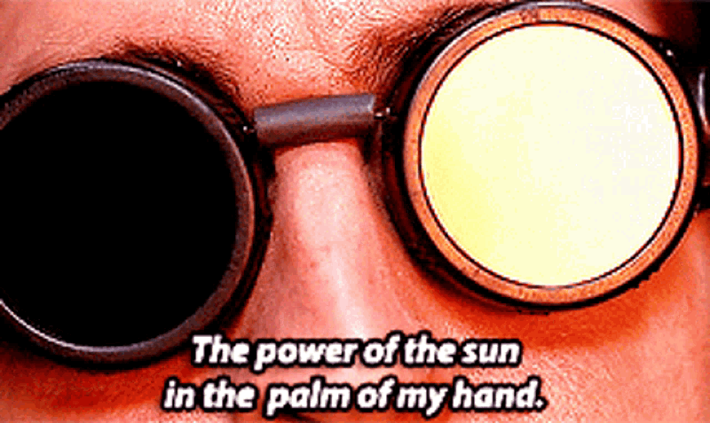 The Power of the Sun, in the Palm of My Hand meme