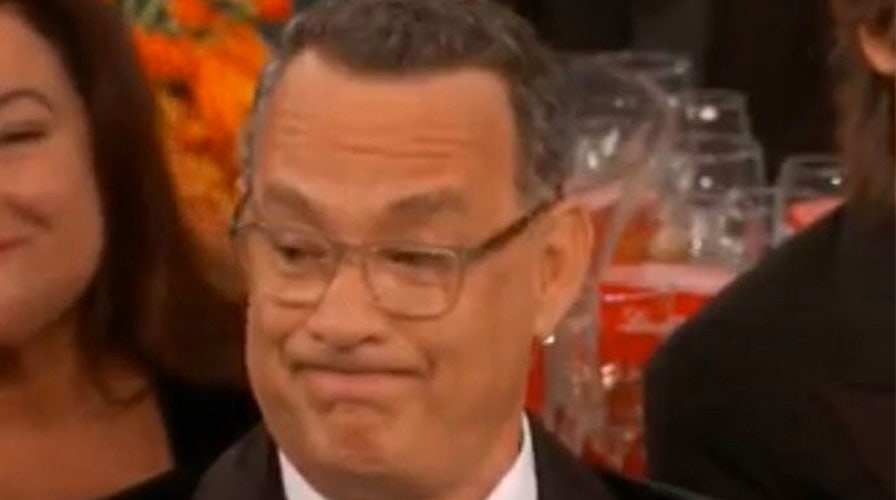 Tom Hanks' Golden Globe Grimace meme