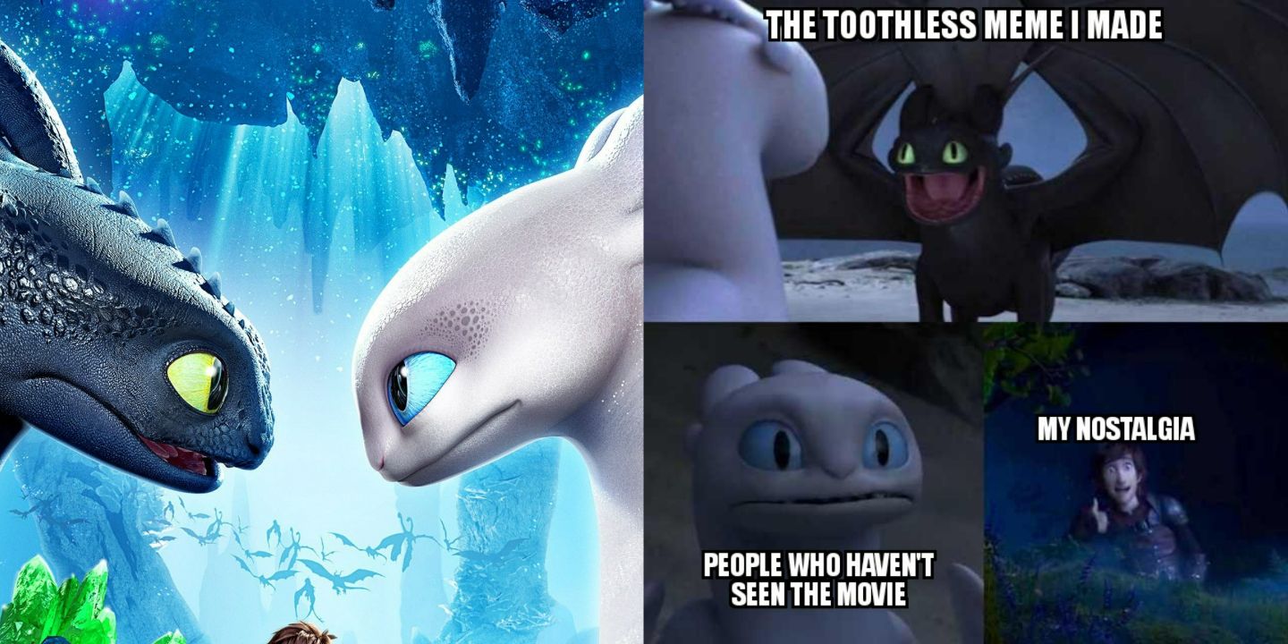 Toothless Presents Himself meme
