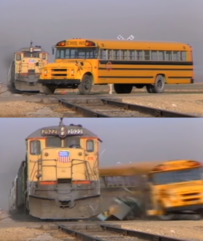 Train Hitting School Bus meme