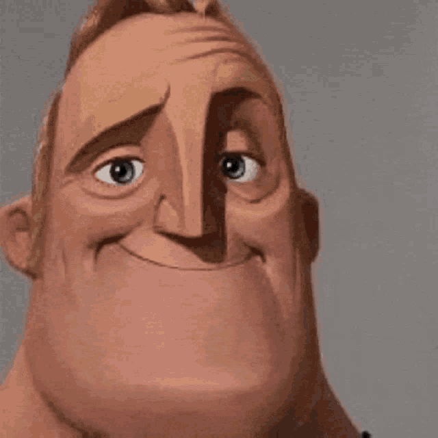 Traumatized Mr. Incredible meme example