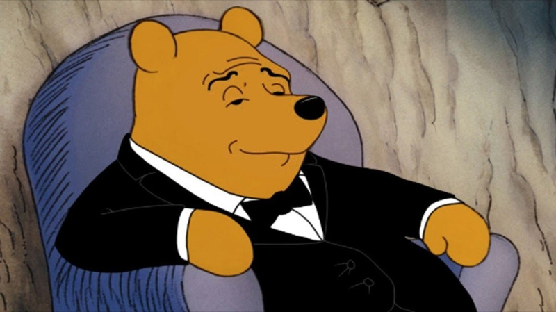 Tuxedo Winnie the Pooh meme