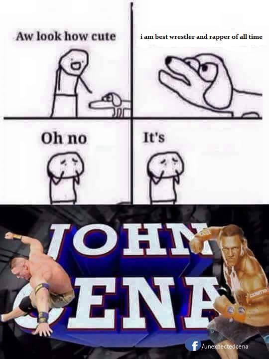 Unexpected John Cena meme