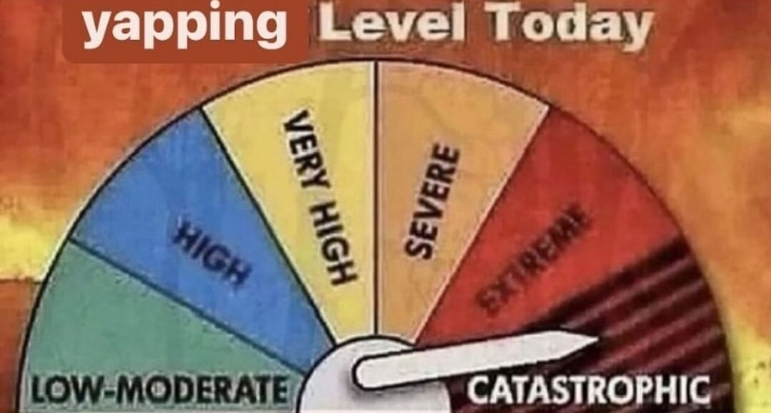 Yapping meme example